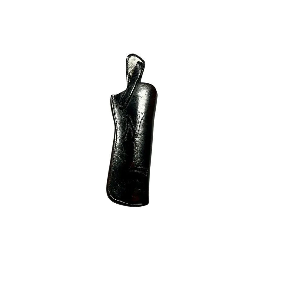 Vintage Bucheimer Leather Holster‎ #470 Black Tooled Initials NL